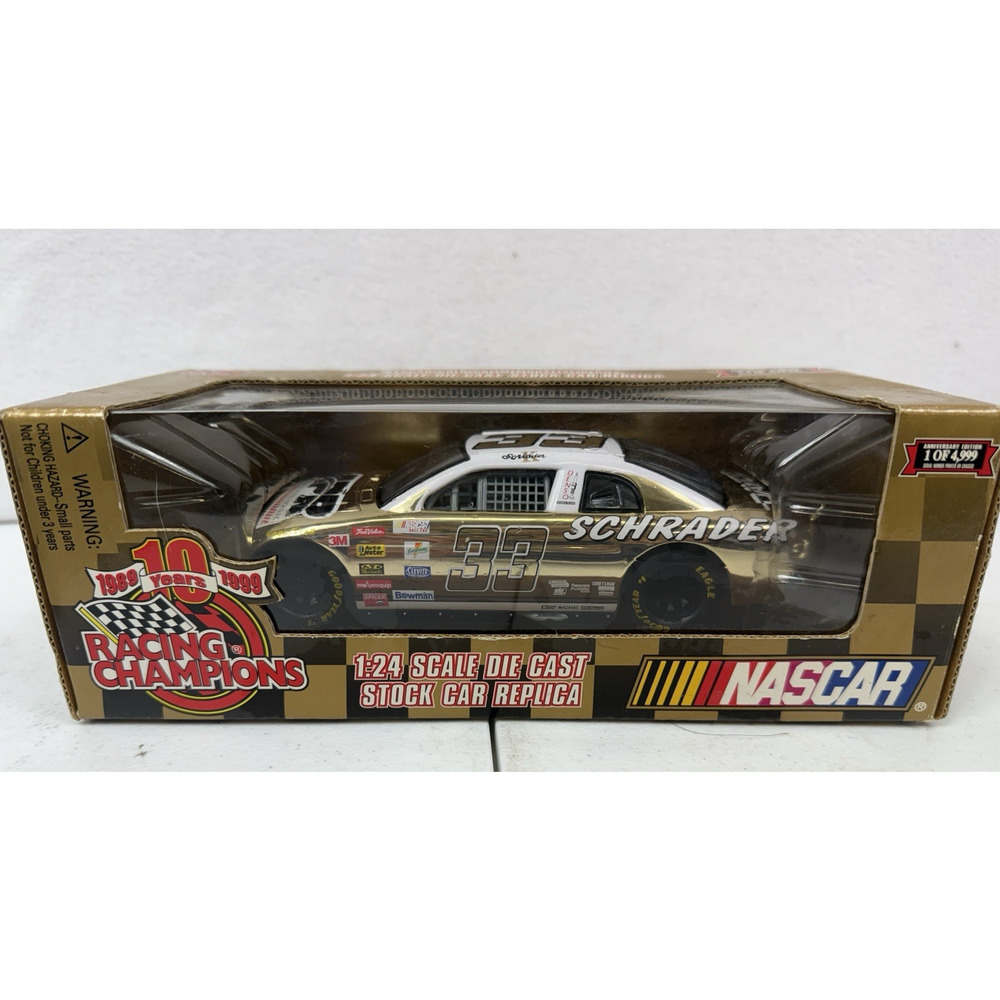1999 Racing Champions Gold Chrome‎ 1:24 Ken Schrader #33 APR Chevy NIB 1 of 5000